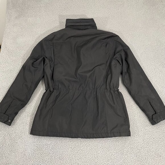 Tumi Tech Jacket Men M Black Utility Packable Hood Full Zip - Picture 5 of 11